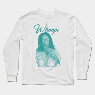 Whoopi Goldberg 90s Aesthetic Design Long Sleeve T-Shirt